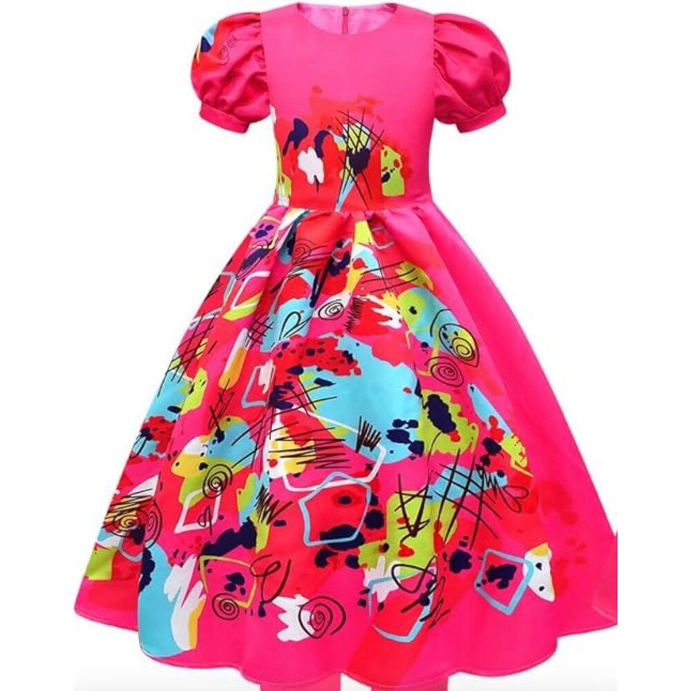kids girls Weird Doll Costume Pink Dress Halloween costume dress size 160 /11-12